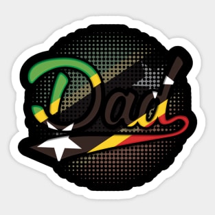 Kittian Dad - Gift for Kittian From Saint Kitts and Nevis Sticker